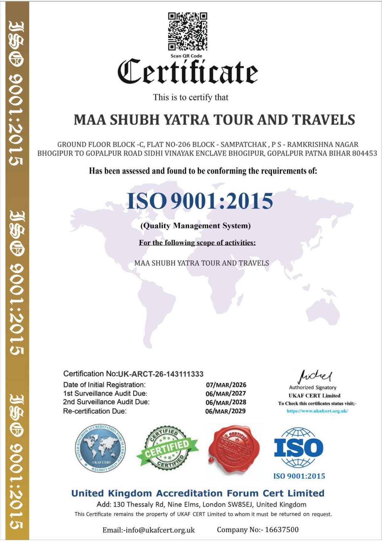 MAA SHUBH YATRA TOUR AND TRAVELS Page-1